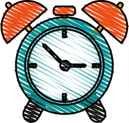 analog alarm clock icon image vector image