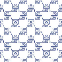 artificial intelligence personal computer vector image