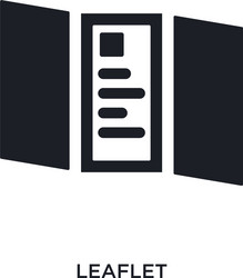 leaflet isolated icon simple element from vector image