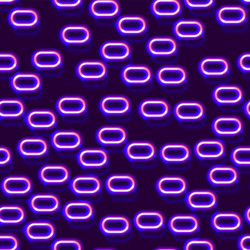 neon seamless pattern with 80s style shapes vector image
