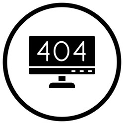 404 error icon design vector image