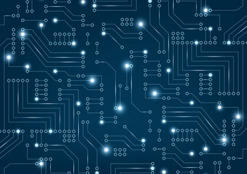 abstract futuristic circuit board background vector image