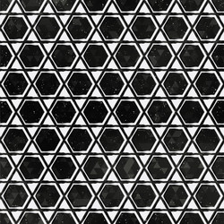 black mosaic pattern with grunge effect vector image