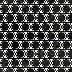 Black mosaic pattern with grunge effect vector