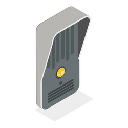 Isometric Intercom Equipment Set vector image