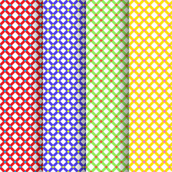 set of four beautiful patterns vector