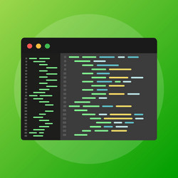 software development programming coding vector image