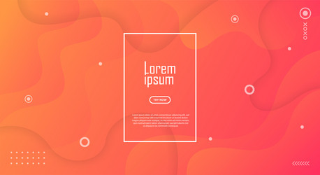 Textured background design in 3d style with orange vector