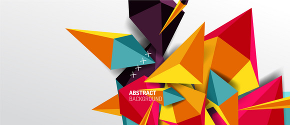 trendy simple triangle abstract background vector image