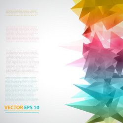 triangles pattern background vector image