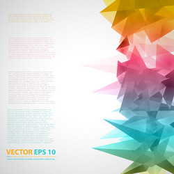 Triangles pattern background vector