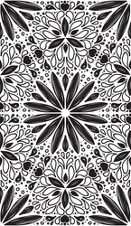 Abstract geometric seamless pattern with hand drow vector