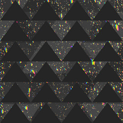 Geometric Triangle Pattern with Grunge vector image
