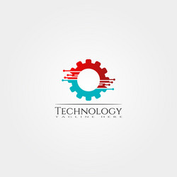 Technology icon template creative logo design Vector Image