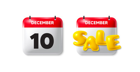 10th day of the month icon event schedule date vector image