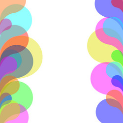 abstract colorful background with bubbles vector image