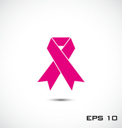 Pink ribbon Royalty Free Vector Image - VectorStock