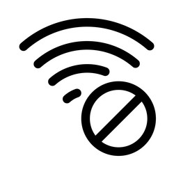 technological device without internet connection vector image