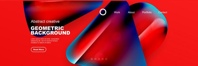 abstract background for your landing page design vector image