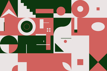Dynamic Geometric Pattern vector image