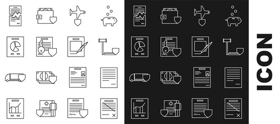 set line delete file document judge vector image