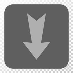 arrow down rounded square button vector image