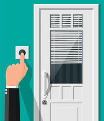 Doorbell Button - Push to Ring vector image