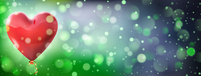 abstract bokeh background with hearts vector image