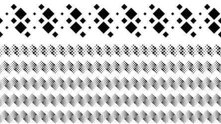 abstract monochrome square pattern page separator vector image