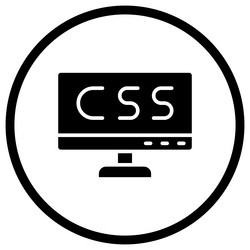 css icon design vector image