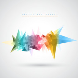 triangles pattern background vector image