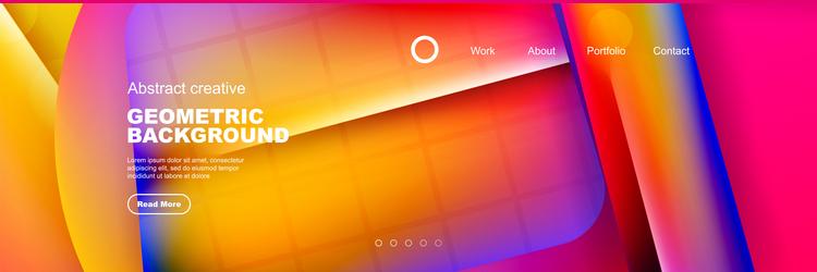 abstract background for your landing page design vector image