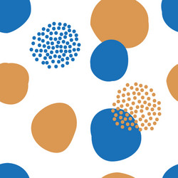 abstract pattern with circles and dots vector image
