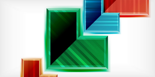 arrow symbols created with 3d effects and line vector image