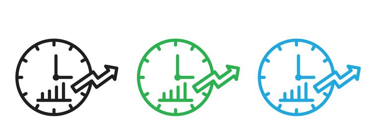 continuous improvement icon line art vector image