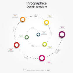 infographic report template with place for your vector image