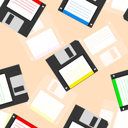 Old floppy disc vector