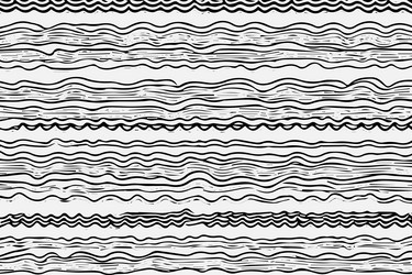 seamless pattern with hand drawn wavy lines vector image