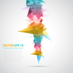 triangles pattern background vector image