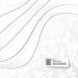 Abstract background with floral elements vector