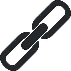 Chain segment link icon vector