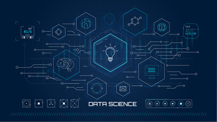 Data Exchange & Artificial Intelligence vector image