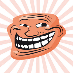 internet troll meme character face vector