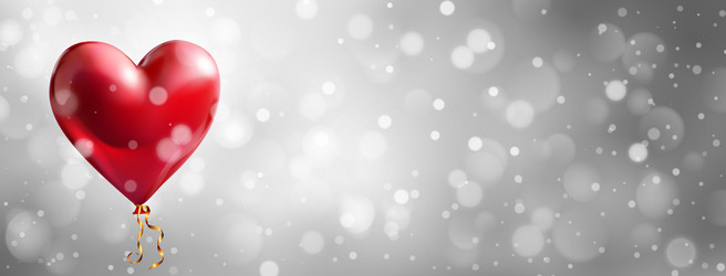 abstract bokeh background with hearts vector image