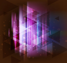 abstract design with triangles vector image