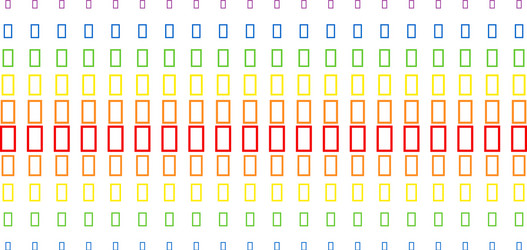 contour rectangle shape halftone spectrum grid vector image