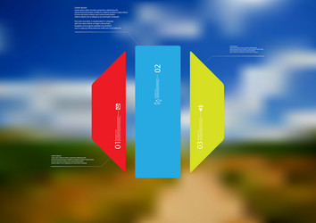infographic template with octagon vertically vector image