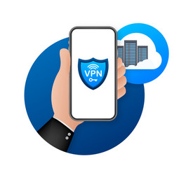 Secure vpn connection concept virtual private vector