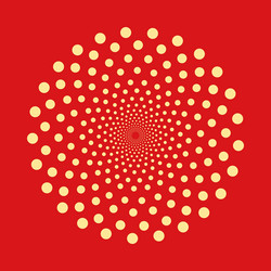 abstract dotted shape design element vector image