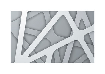abstract white dimension background overlap vector image